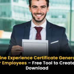 Online Experience Certificate Generator for Employees