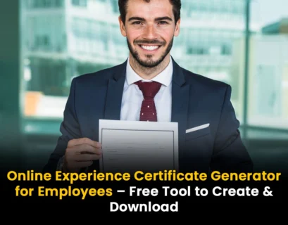 Online Experience Certificate Generator for Employees