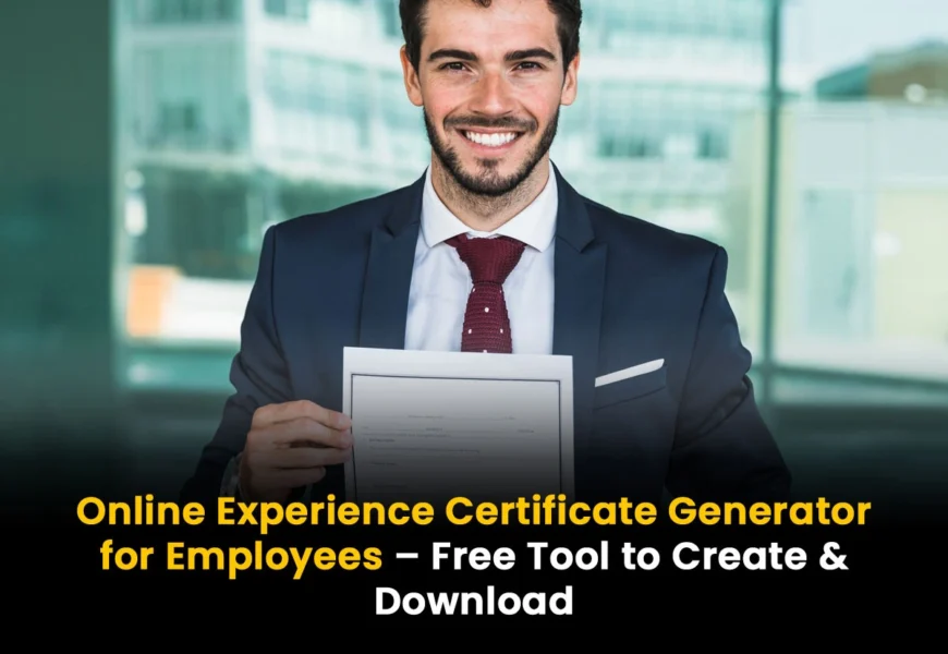 Online Experience Certificate Generator for Employees